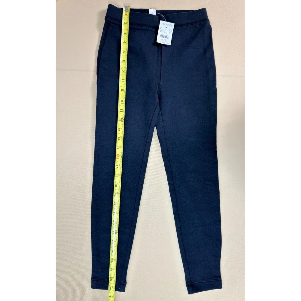 NWT Crewcuts J.Crew Girls‎ Cozy Leggings Black Size 8